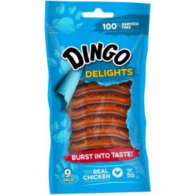 Dingo Delights 100% Rawhide Free Dog Treats with Real Chicken