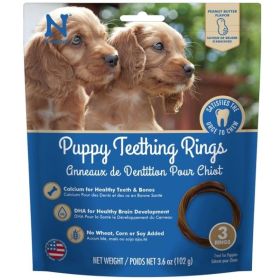 N Bone Puppy Teething Rings Peanut Butter Flavor (Option: 3 count)