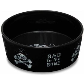 Loving Pets Dolce Moderno Bowl Bad to the Bone Design (Option: Large)