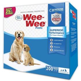 Four Paws Wee Wee Pads Original (Option: 200 Pack)