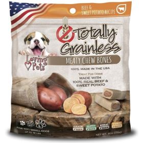 Loving Pets Totally Grainless Meaty Chew Bones (Option: Beef & Sweet Potato)