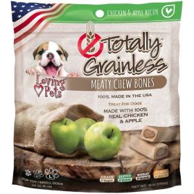 Loving Pets Totally Grainless Meaty Chew Bones (Option: Chicken & Apple)