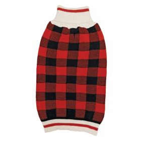 Fashion Pet Plaid Dog Sweater (Option: Medium)