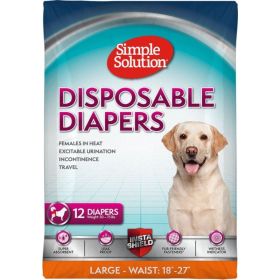 Simple Solution Disposable Diapers (Option: Large)