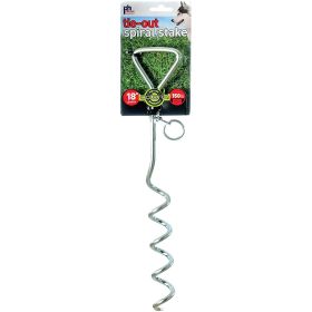 Prevue Pet Products Spiral Tie Out Stake Heavy Duty18 Inch (Option: 18 Inch)