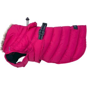 Alpine Extreme Cold Puffer Coat (Color: Pink Peacock, size: small)